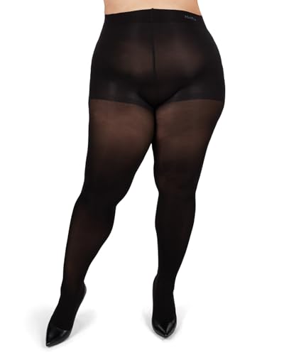 Image of MeMoi Plus Size Curvy Control Top Tights, Comfortable and Lightweight Tummy Control Tights - Sizes 1X-7X