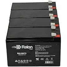 Raion Power 12V 8Ah Replacement AGM Battery for Go-Ped ESR750EX - 4 Pack
