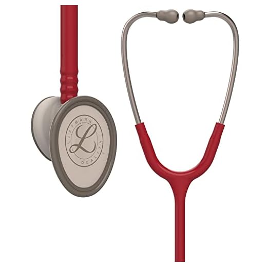 3M Littmann Lightweight II S.E. Stethoscope, Burgundy Tube, 28 inch, 2451