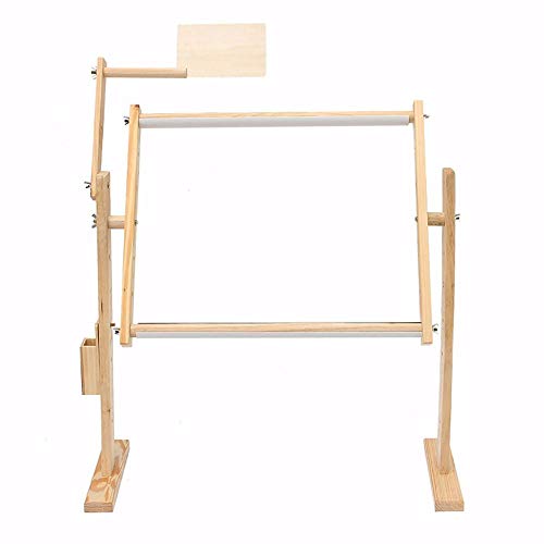 Adjustment Crossstitch Embroidery Floor Stand Solid Wooden Sewing Frames Tabletop Cross Stitch Embroidery Tapestry Hoops Needlework Table Lap Hands-Free Stand Holder Needlework Sewing Handmade Tools