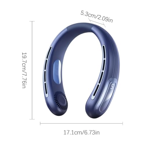 Ventilador personal de cuello recargable ajustable de 5 velocidades portátil 5