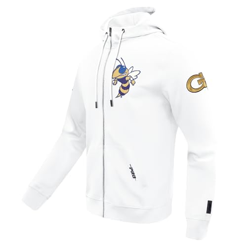 Image of Pro Standard Mens College Classic Chenille Cotton Double Knit Full Zip Hoodie