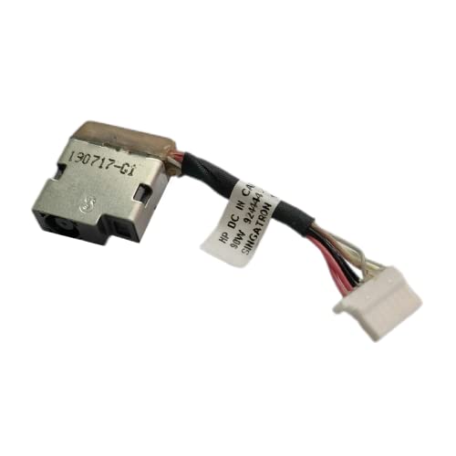 AKUYAO Toma de alimentación Toma de Carga DCJACK Connecteur, Compatible con HP (430 440 450 470 G5)/ (430 440 450 G6)/ (440 450 455 G7) 90W 924444-T30 924444-S30 924444-Y30 924444-F30