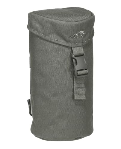 Tasmanian Tiger TT Bottle Holder 1L IRR Isolierte, gepolsterte Molle-System Trinkflaschen-Tasche Rucksack Flaschenhalter kompatibel mit Nalgene Weithals, Steingrau-Oliv IRR