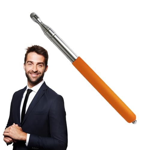 Puntero extensible para pizarra blanca – Punteros de presentación multifuncionales con mango antideslizante – Puntero telescópico portátil para profesores con cordón