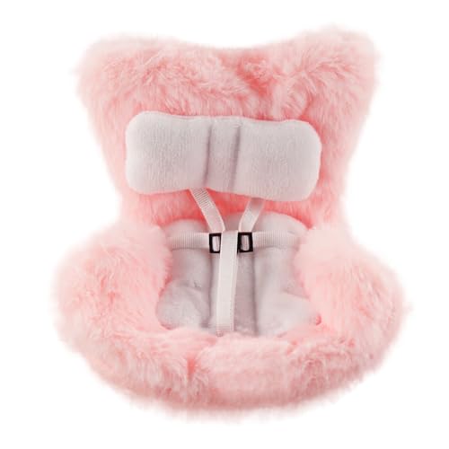 Siège Auto pour Poupées 10-17cm, Siège de poupée de Ventilation de Voitures, avec Peluche Douce...