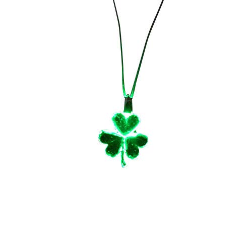 The Electric MammothLED Light Up Shamrocks Necklace Pendants