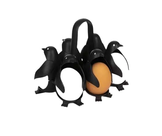 Penguin-Shaped Boiled Egg Cooker, Holds 6 Eggs, Soft or Hard Boiled, Store and Serve Holder-image-24