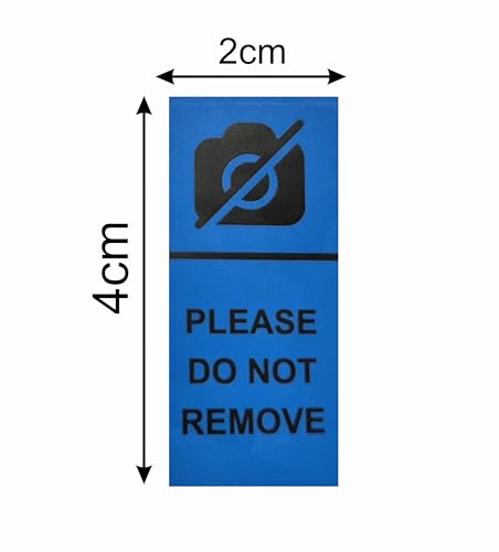 Tamper-Evident Camera Block Void Stickers – Privacy Protection Seals | Anti-Tamper Security Labels for Mobile & Laptop | Void If Removed | Non-Removable Destructible Stickers 20x40mm (100)
