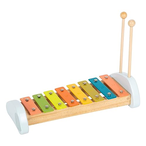 Image of Small Foot Wooden Kids Xylophone inchGroovy Beats inch - Color-Coded Musical Instrument Toy with Mallets & Sheet Music - Early Learning Music Toy for Kids Ages 3+