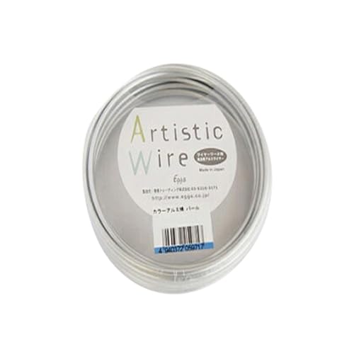 Alambre artístico de aluminio coloreado con acabado perla, 0.1 in x 32.8 ft (2.5 mm x 10 m) miniatura 1