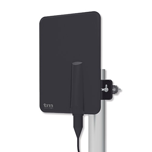 TM Electron tmant015u00a0u0096u00a0Antenne amplifié de TV pour extérieur et intérieur, Couleur Noir
