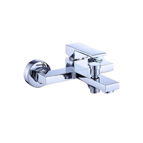 Inverseur de douche et mitigeur baignoire chrome mural - 2