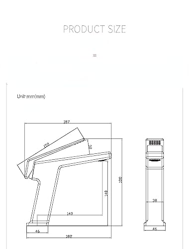 Grifo de lavabo alto para solucionar salpicaduras en baños de diseño 2