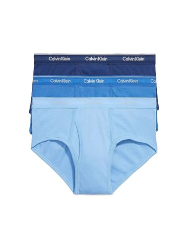 Calvin Klein Men's Brief 100% Cotton Classic Fit Blue