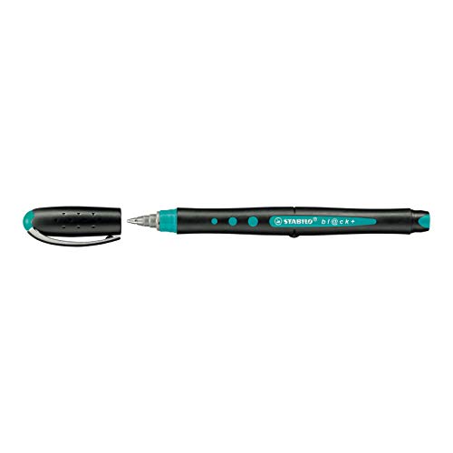 STABILO Bionic Bl@ck Pen, Medium, Turquoise, 0.5 mm (49275)