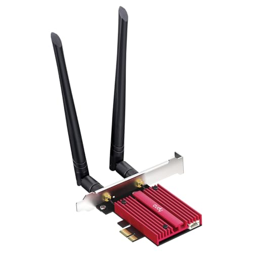 Cudy Wi-Fi 6E Bluetooth 5.3 PCIe Adapter AX5400 with OFDMA...