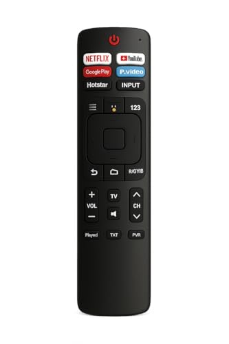 Image of Supreme E-Commerce Replacement Remote Control Suitable for vu hisense led Smart tv 4k - Works with 55 inch tv, 43 inch, vu California tv, vu led tv, Non Voice Remote with Netflix prim Video hotkeys