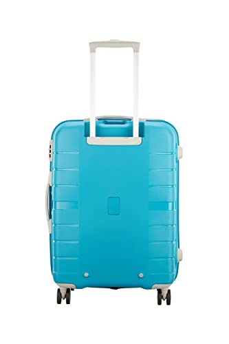Image of VIP Voyager Pro Ultra Strong Polypropylene Hard Sided Check-in Carry-On Luggagespinner Dual Wheels with Ergonomic Grip Handle (Medium, 67Cm, Blue)