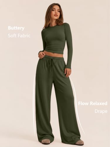 Image of Trendy Queen Women's 2 Piece 2026 Fall Fashion Lounge Set with Pockets