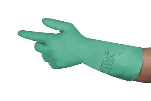 Ansell AlphaTec 37-676 Chemical Resistant Gloves, High-Performance Nitrile Compound, Strong Protection against Acids and Solvents, Food Approved, Industrial Safety Gloves, Green, Size S (1 Pair) (B0D37HXM91) Amazon Price History, Amazon Price Tracker