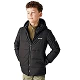 Regatta Unisex Kinder Jacket Halkner Steppjacke, Schwarz, 11-12 Years