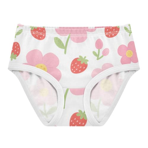 GuoChe Triangle Panties Elastic Waistband Panties Comfort Underwear for Toddler Girls in Sizes 2T,3T, 4T, 5T, 6Y and 8Y