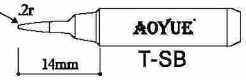 Aoyue/Hakko Soldering Iron Tip T-SB
