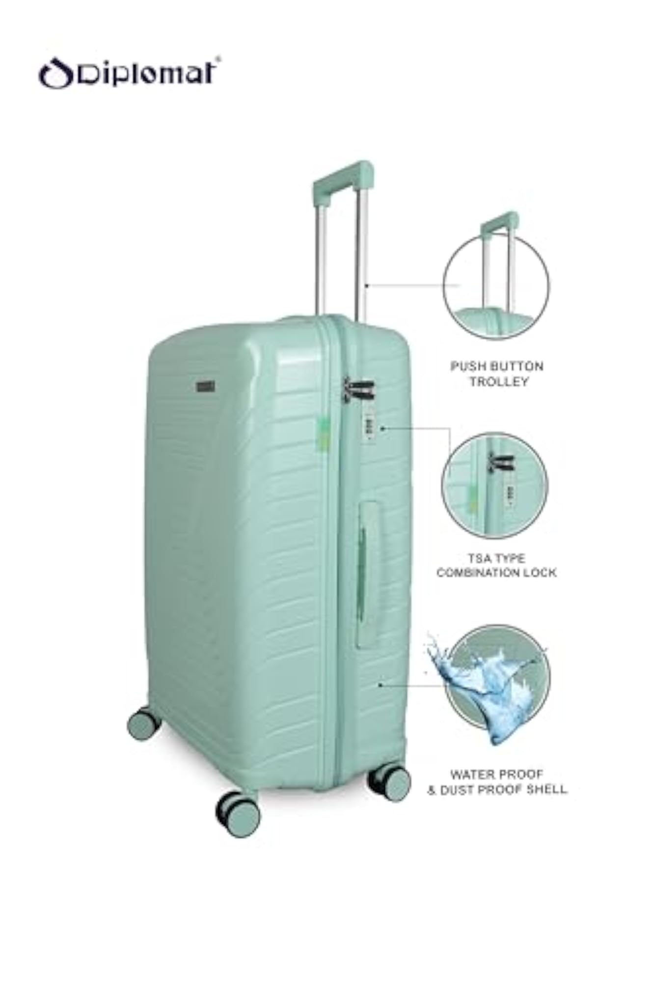 Speed Luggage (Sea Green, L-28 inch)