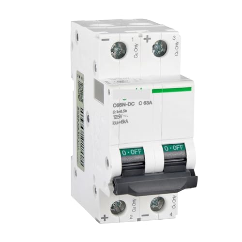 Disyuntor C65N-DC Multi 9 de 2 polos y 40A para control de corriente continua 4