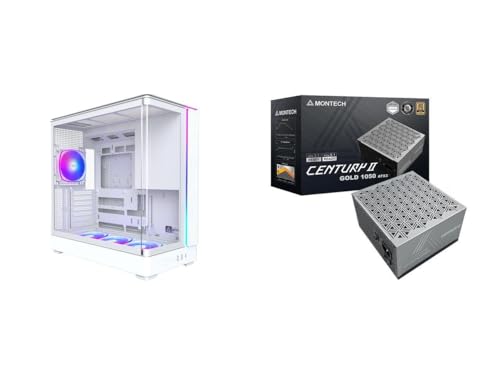 Image of Montech Computer Case PSU Combo - King 45 PRO (W) CASE with Century II 1050W PSU