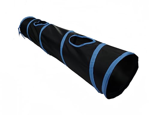 iCAGY Cat Tunnel for Indoor Cats Interactive, Rabbit Tunnel Toys, Pet Toys Play Tunnels for Cats Kittens Rabbits Puppies Crinkle Pop Up Black 45