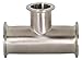 Dixon B7RMP-R10075 316L Clamp Reducing Tee, 1" x 0.75", 4"