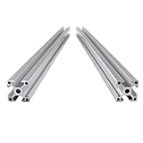 ANWOK 2Pcs 3030 Aluminum Extrusion Profile 1000mm European Standard Anodized Linear Rail Overall Length 39.37 inch for CNC 3D Printer Parts for DIY