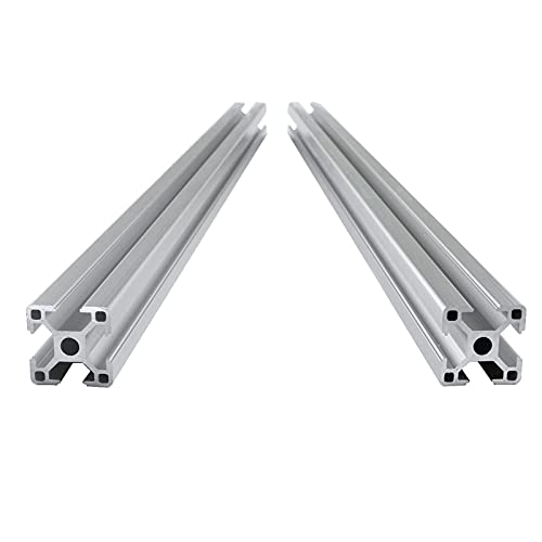 ANWOK 2Pcs 3030 Aluminum Extrusion Profile 1000mm European Standard Anodized Linear Rail Overall Length 39.37 inch for CNC 3D Printer Parts for DIY