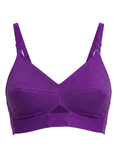 Image of Brida Kavya Xtra Soft Cotton Round Stitch Bra for Women | Full Coverage | Non-Padded | Wireless | Double Layer Support | Heavy Bust | Combo Pack | Colours May Vary