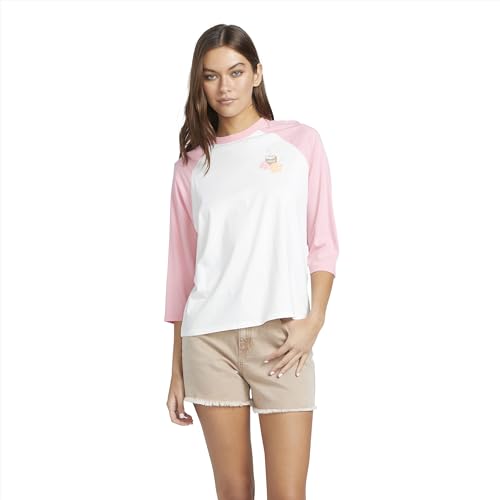 T-Shirt Raglan Volcom Longues Manches pour Femme Modèle Pitch It