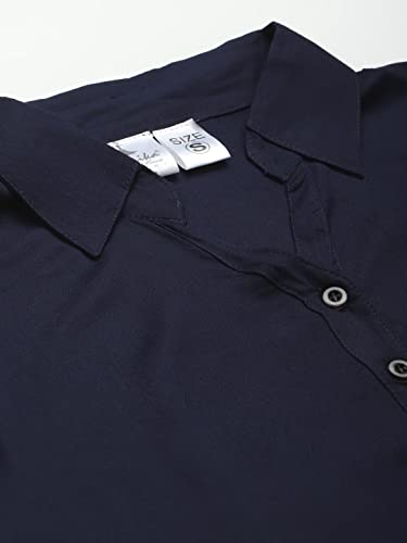 Image of muhuratam Women's Red Color Solid Shirt