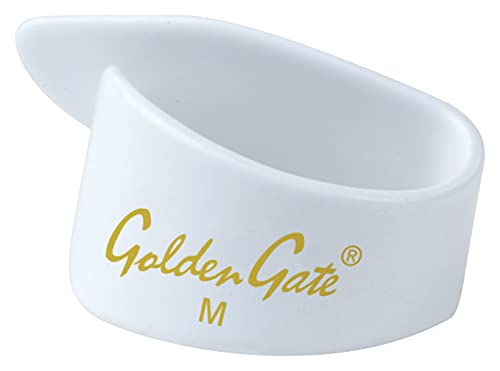Golden Gate Np1-7W Thumb & Finger Pick Pack – Stainless Steel/White – Medium #TOP2