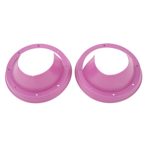 Tomvorks Kits de Deflectores de Altavoz de Coche de Silicona de 6,5 Pulgadas, Espaciador de Absorción de Impacto de Altavoz de Bocina de 2 Piezas, Mejora la Calidad del Sonido para Coche