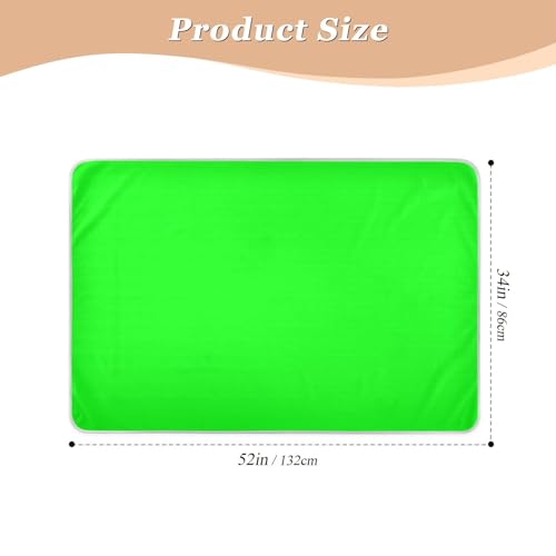 Coussinet imperméable lit lavable et réutilisable haute résistance coloris vert citron - 3