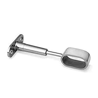 Oval Rail Wardrobe Polished Chrome Hanging Tube Metal Closet Organizer Cut to Size + END SUPPORTS and SCREWS by MKGT®