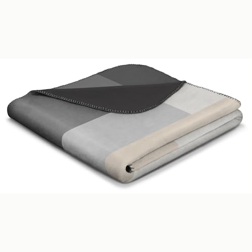 biederlack Woondeken Black Part afmeting 150x200 cm meerkleurig plaid