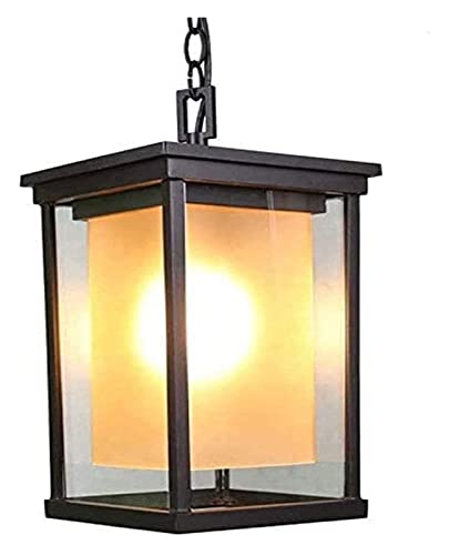 Lustre extérieur étanche en métal anti-corrosion pour éclairage de jardin