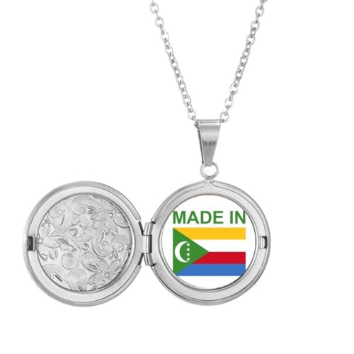 Collier médaillon Comores portez l'amour de vos origines fièrement