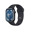Apple Watch Series 9 [GPS 41mm] Smartwatch with Midnight Aluminum Case with Midnight Sport Band S/M. Fitness Tracker, ECG Apps, Always-On Retina Display, Water Resistant