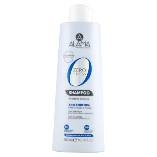 Alama Zero Stress Champú Anticaspa, Champú Purificante y Refrescante para Cuero Cabelludo Descamado, Aporta Frescura y Desintoxicación, 300 ml