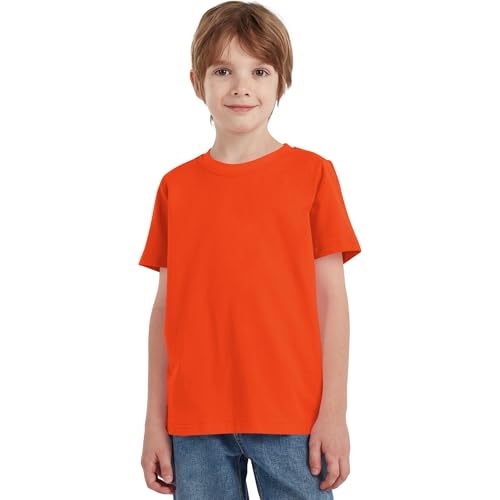 Image of Dreammonkey 2T-12Years Kids Cotton T-Shirt Short Sleeve Crew Neck Tshirt for Boys and Girls