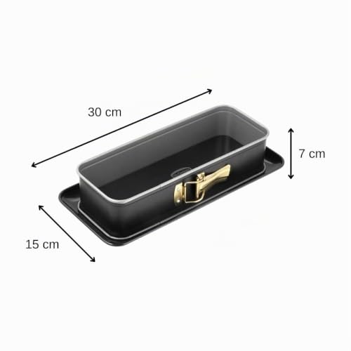 Miniatura 3 de Dr. Oetker Molde Bizcocho Rectangular, Desmontable Con Base Esmaltada Con Revestimiento Antiadherente De Cuidada Calidad, Ca. 1400 Ml, 30 X 11 X 7 Cm, 1 Unidad