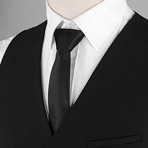 JEsilunmaMY Slim Fit Business Vest for Men Business Formal Dress Groomman Waistcoat Sleeveless Wedding Party Tuxedo Suit Vest3